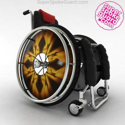 Protège-rayons pour fauteuil roulant A-052 | SuperSpokeGuard