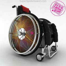 Protège-rayons pour fauteuil roulant A-078 | SuperSpokeGuard