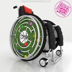 Protège-rayons pour fauteuil roulant A-144 | SuperSpokeGuard