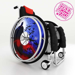 Protège-rayons pour fauteuil roulant A-168 | SuperSpokeGuard