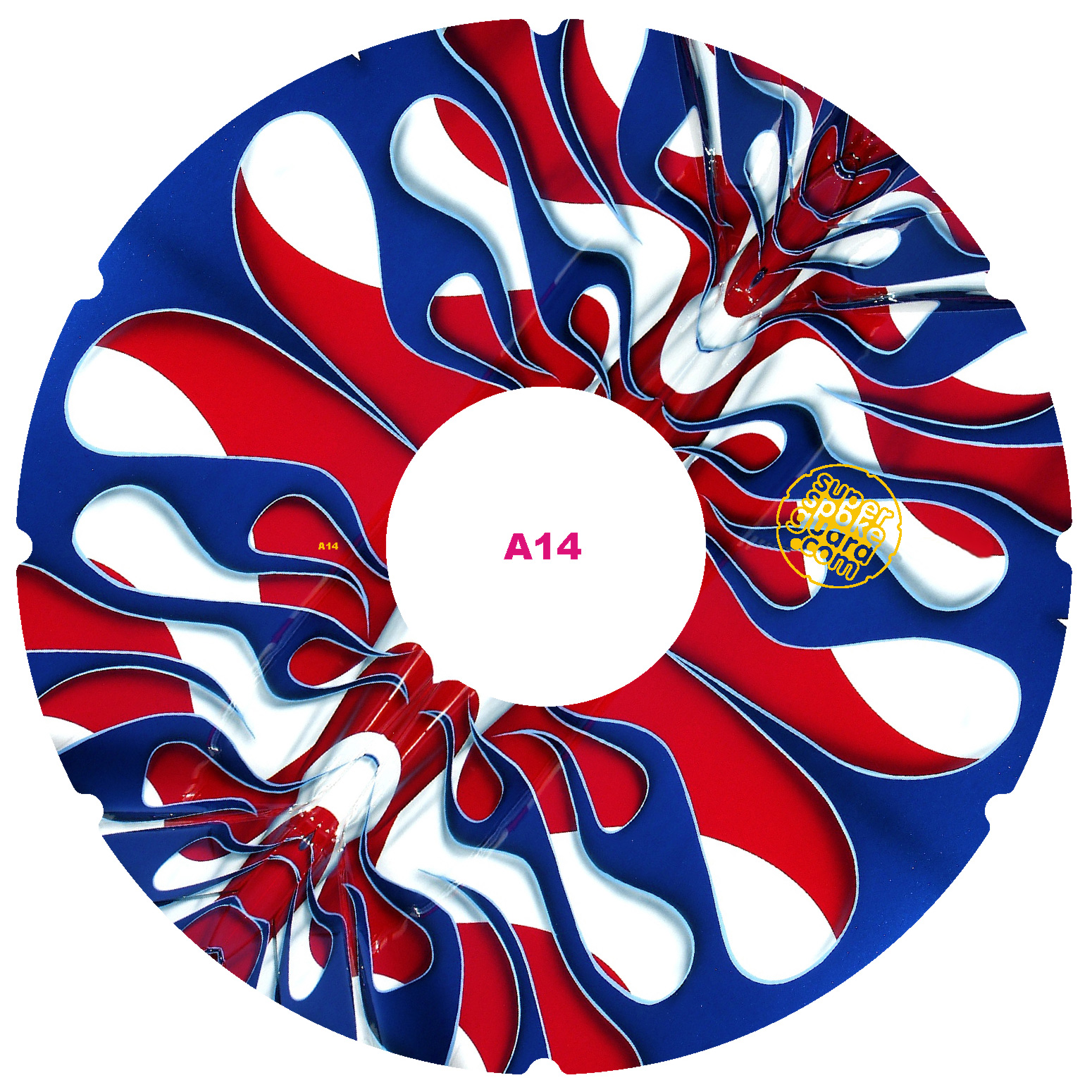 Rollstuhl-Speichenschutz A-014 (Paar) — Vorderansicht