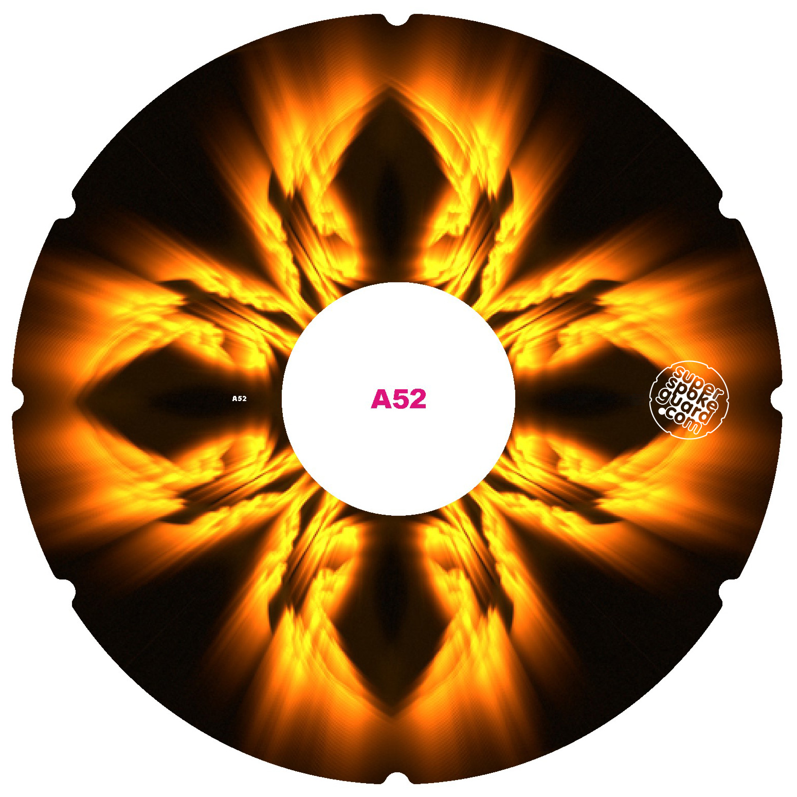 Protège-rayons pour fauteuil roulant A-052 (paire) — Vue de face
