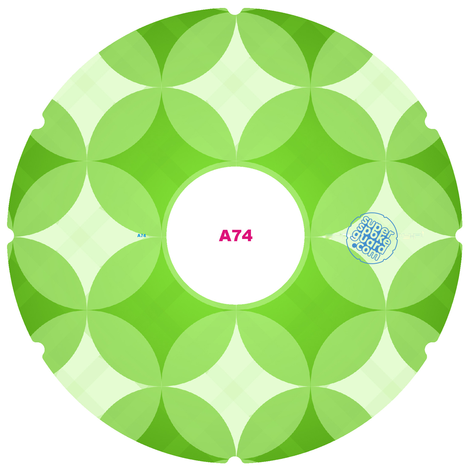 Wheelchair spoke guards A-074 (pair) — The design