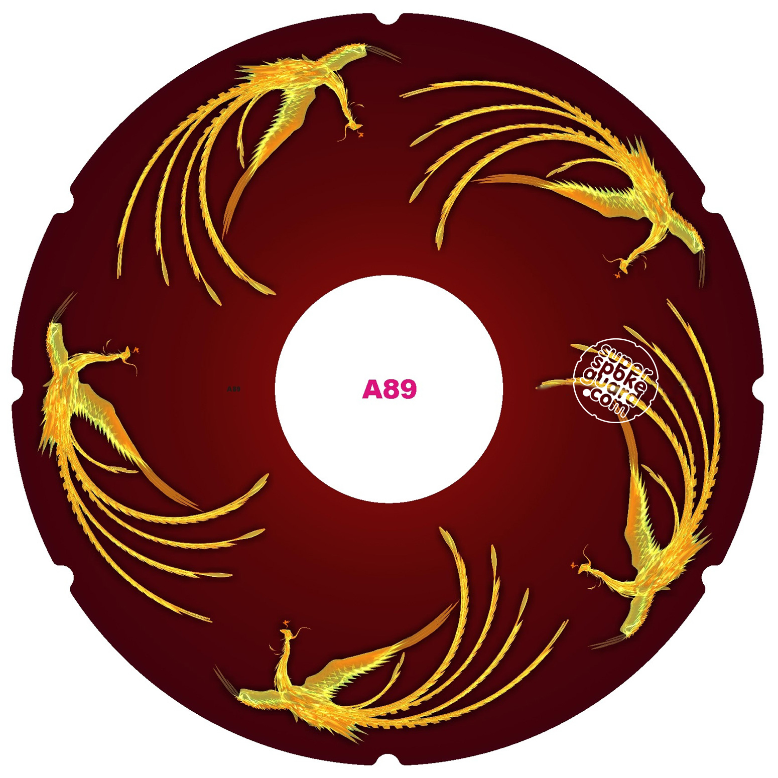Rollstuhl-Speichenschutz A-089 (Paar) — Vorderansicht